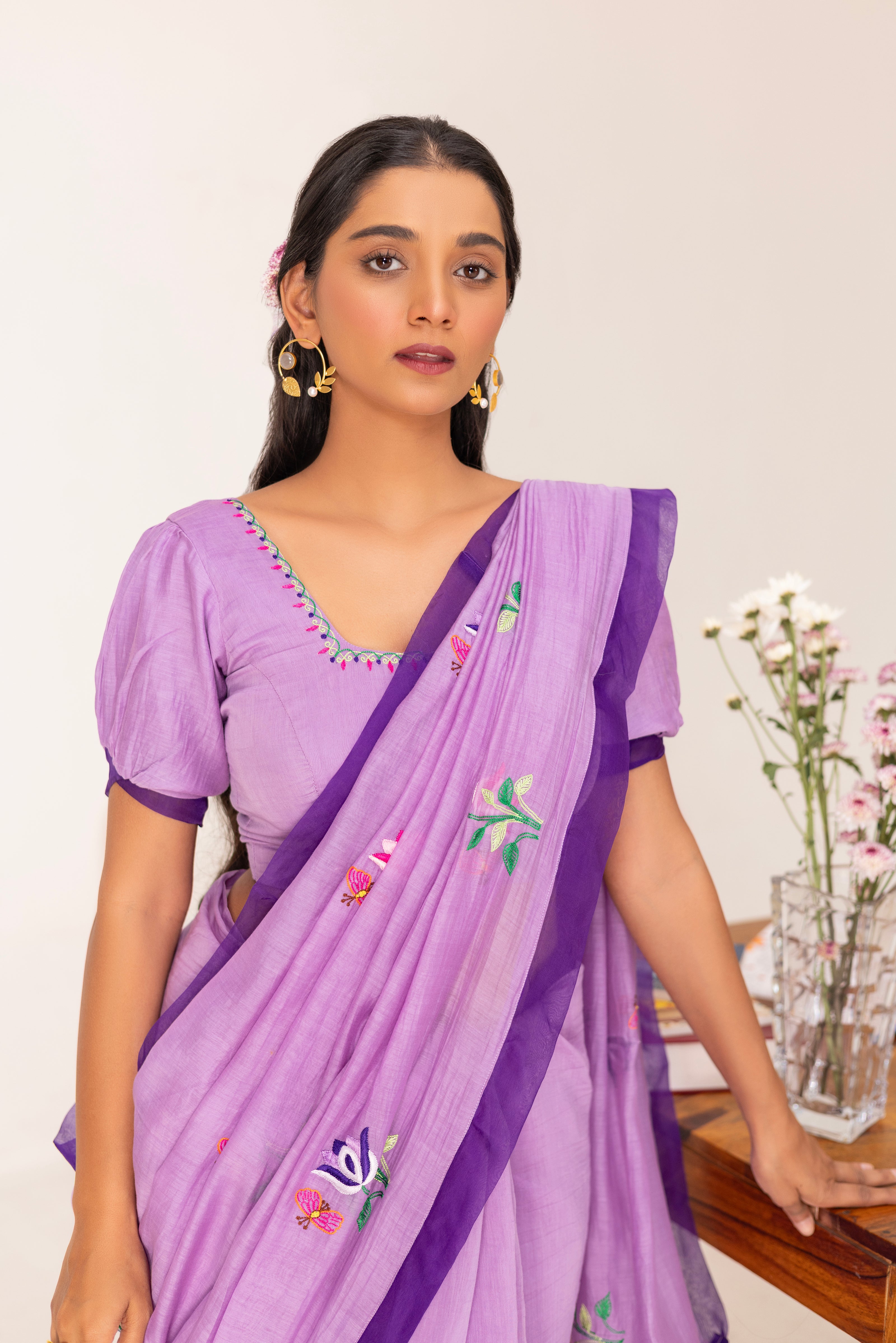 Mehroomi Saree