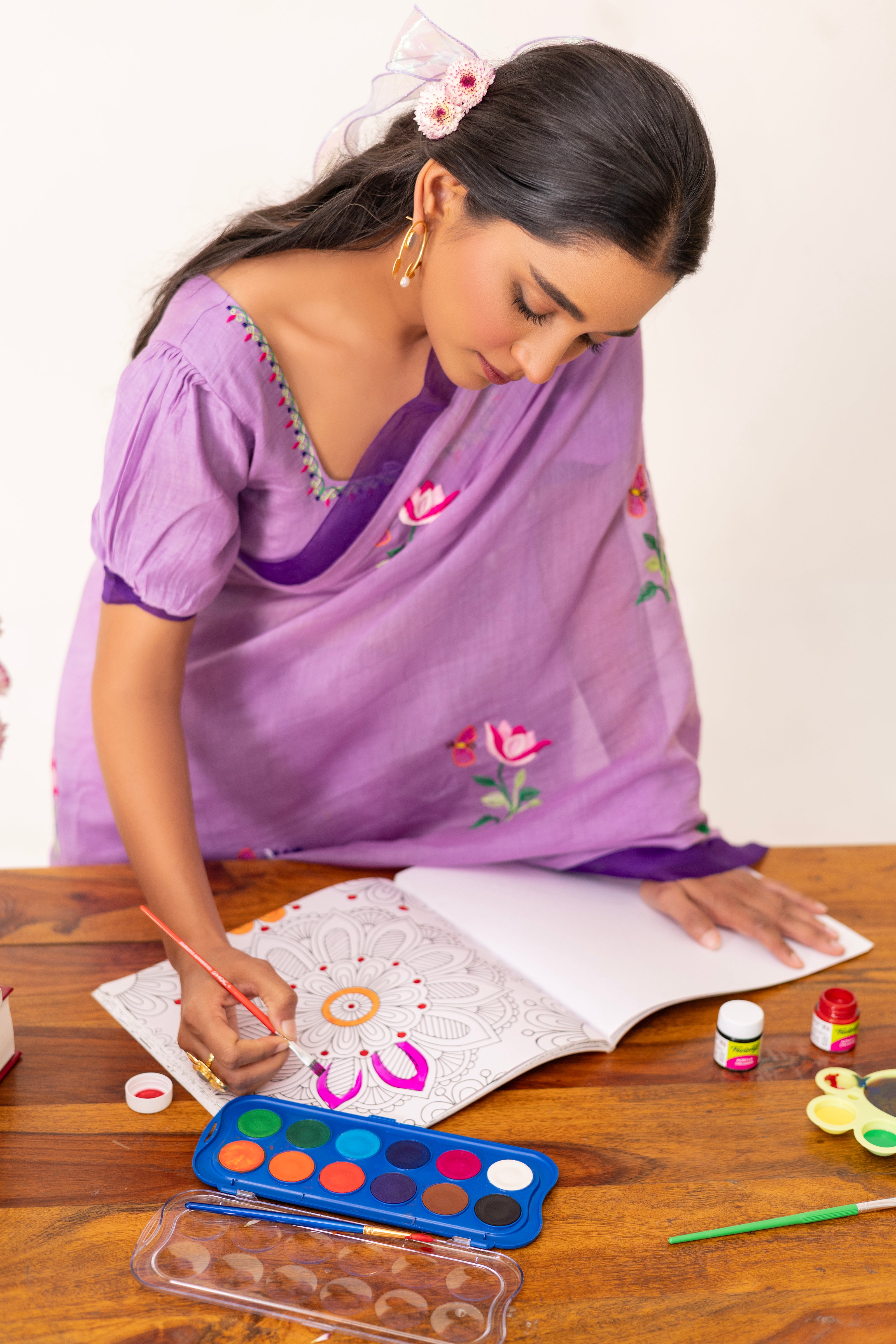 Mehroomi Saree